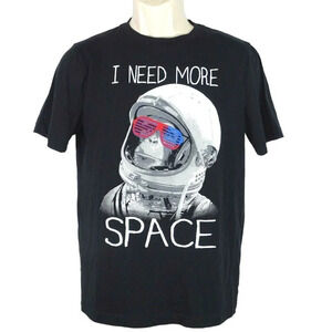 Arizona Jean I Need More Space Monkey T-Shirt Boys Size XL 18 20 Black Short Slv